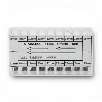 Accesorii pentru ceasuri, oțel inoxidabil, în cutie, pachet de 10, origine Guangdong, listare 2021.