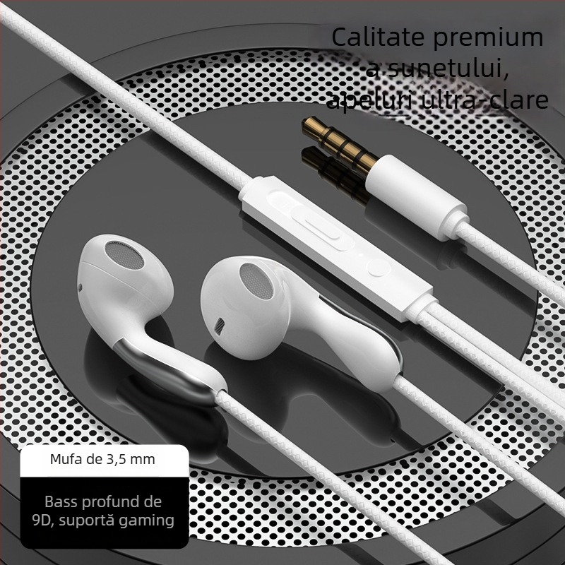Căști de gaming cu fir, in-ear, model S04, jack 3,5 mm drept, microfon, 20–2000 Hz, pentru OPPO/Huawei/vivo