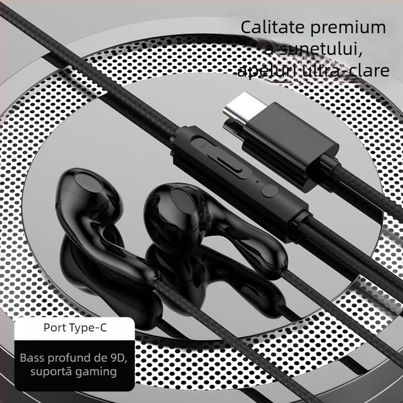 Căști de gaming cu fir, in-ear, model S04, jack 3,5 mm drept, microfon, 20–2000 Hz, pentru OPPO/Huawei/vivo