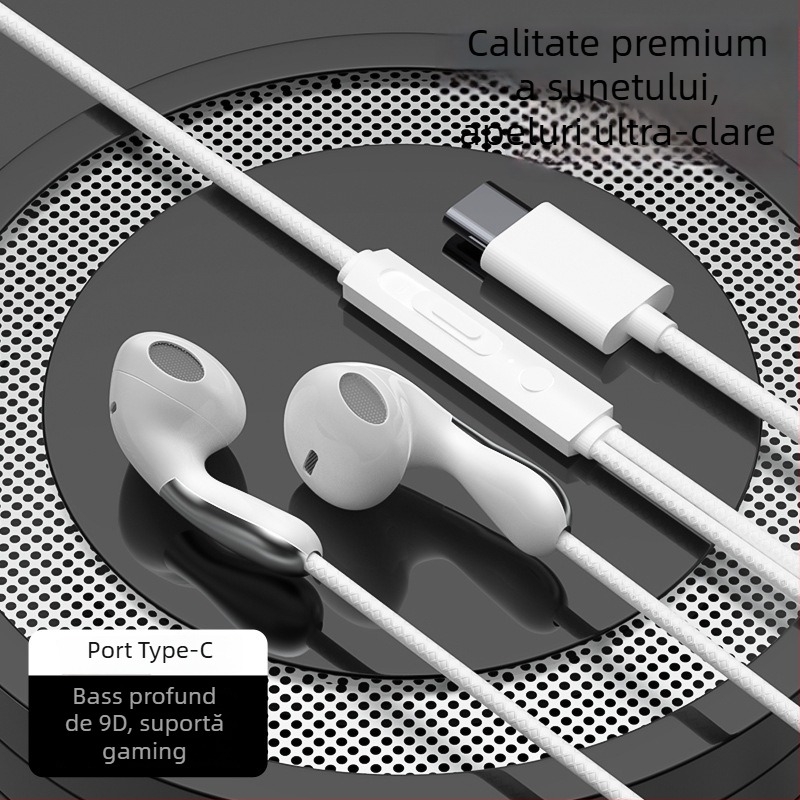 Căști de gaming cu fir, in-ear, model S04, jack 3,5 mm drept, microfon, 20–2000 Hz, pentru OPPO/Huawei/vivo
