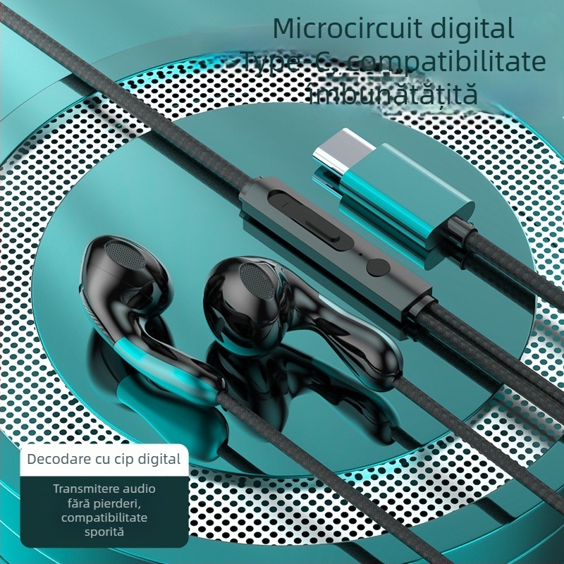 Căști de gaming cu fir, in-ear, model S04, jack 3,5 mm drept, microfon, 20–2000 Hz, pentru OPPO/Huawei/vivo