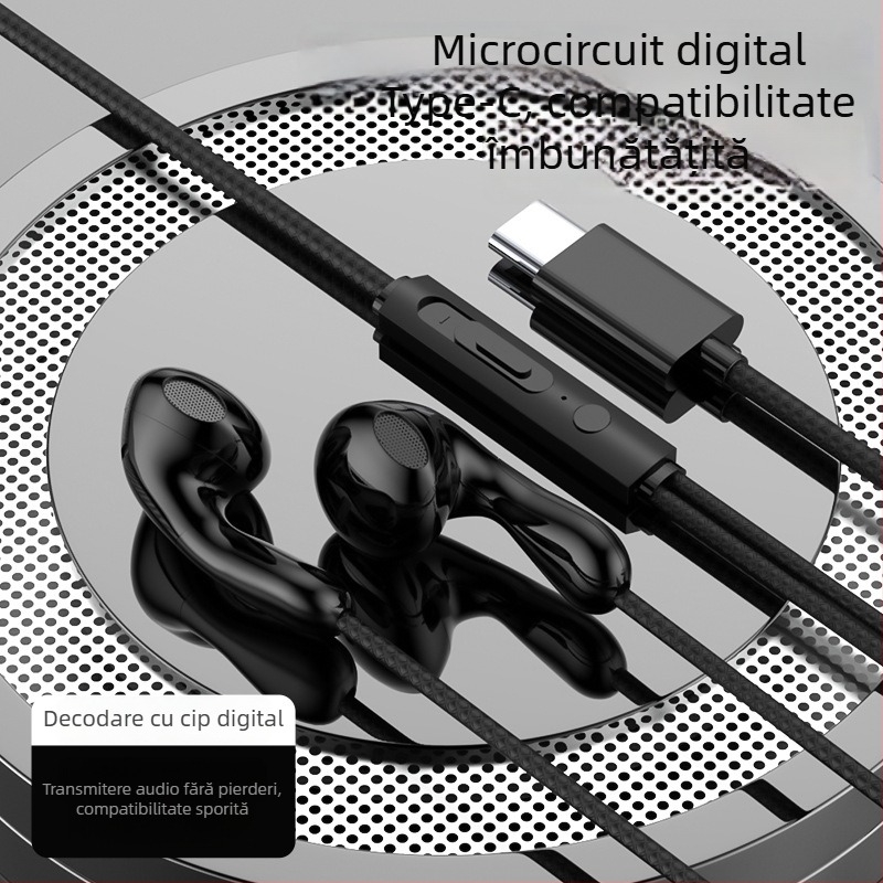 Căști de gaming cu fir, in-ear, model S04, jack 3,5 mm drept, microfon, 20–2000 Hz, pentru OPPO/Huawei/vivo