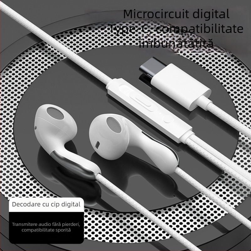 Căști de gaming cu fir, in-ear, model S04, jack 3,5 mm drept, microfon, 20–2000 Hz, pentru OPPO/Huawei/vivo
