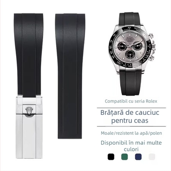 Curea de ceas din cauciuc pentru Seiko Water Ghost Yacht Explorer – tf, toamnă 2025, stil lux ușor, urban de deplasare