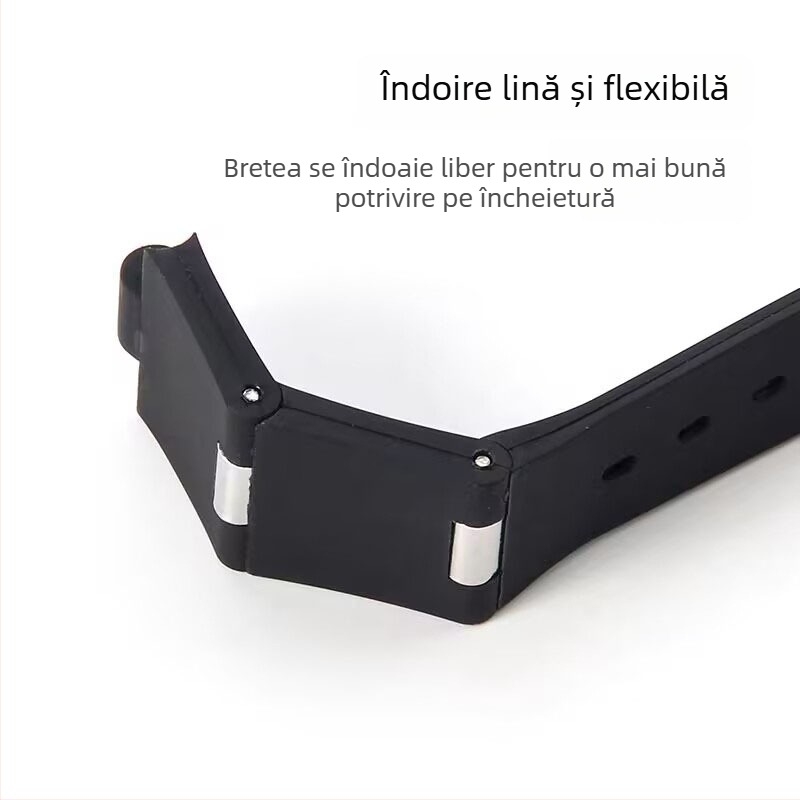 Brățară de ceas din cauciuc - unisex, stil punk, Primăvara 2024, tf