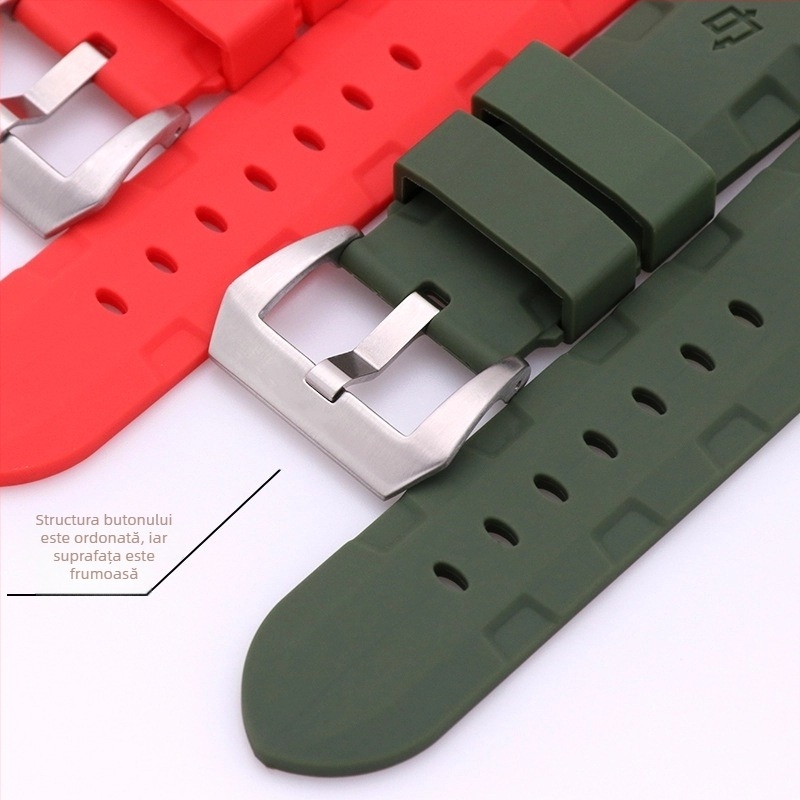 Brățară pentru ceas Youfan din cauciuc natural și silicon, modele PAM380, PAM351, PAM111, 1 bucată, lansare vară 2025