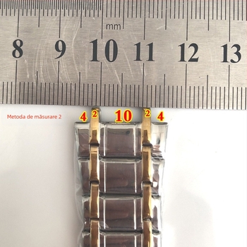 Brățară pentru ceas din oțel inoxidabil pentru bărbați, interfață din dinți, curea solidă
