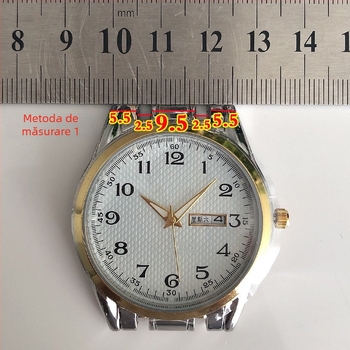 Brățară pentru ceas din oțel inoxidabil pentru bărbați, interfață din dinți, curea solidă