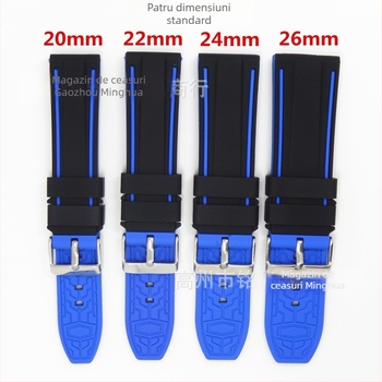 Curea de ceas din silicon bicolor pentru Huawei și Xiaomi (Material: silicon; Compatibilitate: Huawei, Xiaomi)