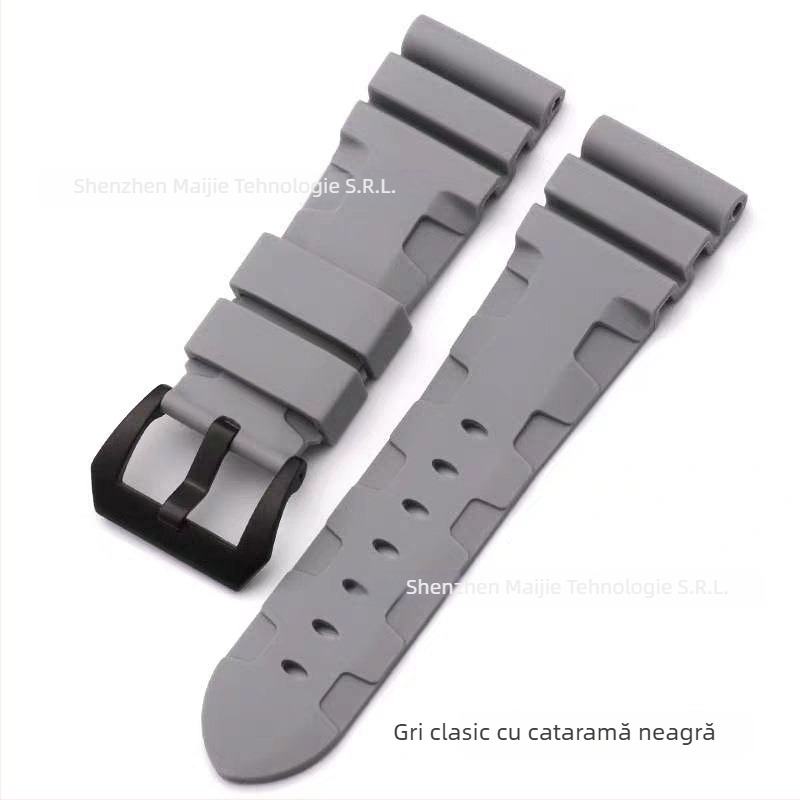 Brățară de ceas din silicon compatibilă cu Panerai PAM0061/PAM111 — cod Lightning, lansare Primăvara 2024