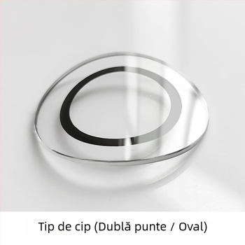MINGSWEAR cristal de ceas din sticlă minerală, formă ovală de tip chips de cartofi, cu punți duble, accesoriu pentru repararea ceasurilor, 1 bucată, Iarnă 2024