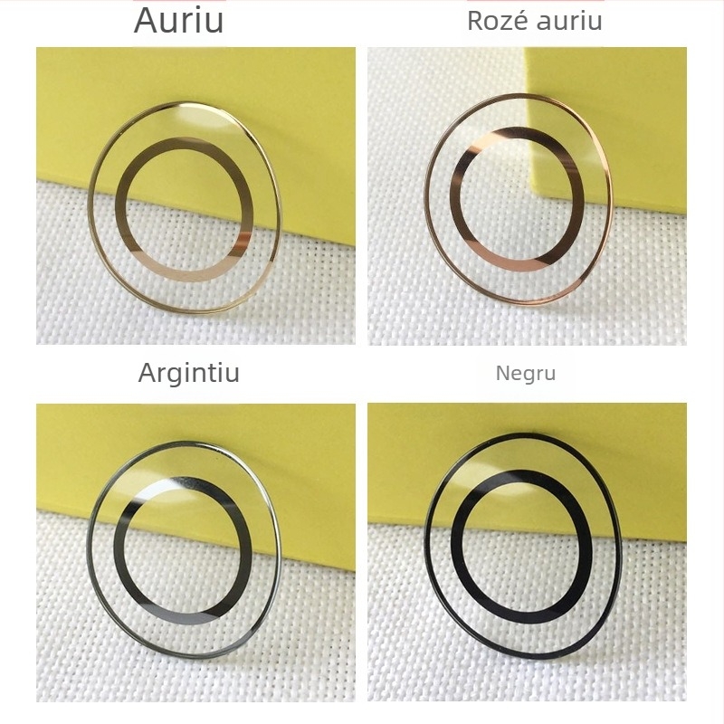 MINGSWEAR cristal de ceas din sticlă minerală, formă ovală de tip chips de cartofi, cu punți duble, accesoriu pentru repararea ceasurilor, 1 bucată, Iarnă 2024