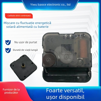 Sun mecanism de ceas cu cuarț pentru broderie încrucișată DIY, ceas de perete agățat – carcasă din plastic, stil modern minimalist, 500 buc