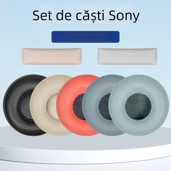 Carcasă din piele sintetică pentru căști Sony WH-H800, piele sintetică, confortabilă și moale, mostre personalizabile