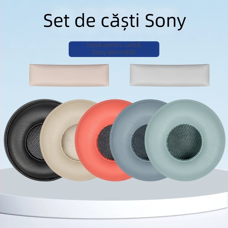 Carcasă din piele sintetică pentru căști Sony WH-H800, piele sintetică, confortabilă și moale, mostre personalizabile