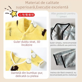 Șal pentru copii cu mâneci lungi, gros pentru toamnă-iarnă, protecție pentru umeri, cald