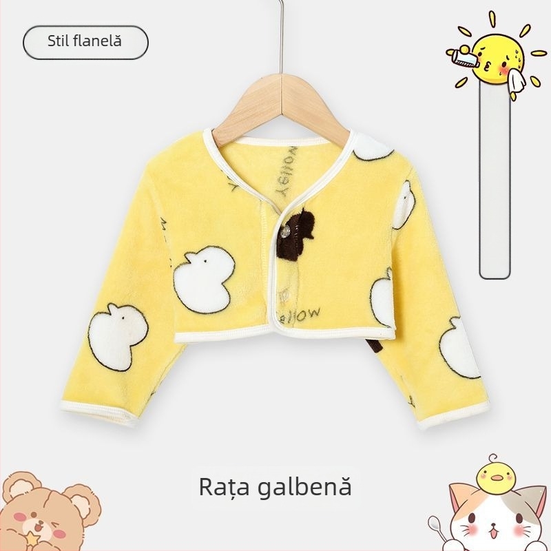 Șal pentru copii cu mâneci lungi, gros pentru toamnă-iarnă, protecție pentru umeri, cald