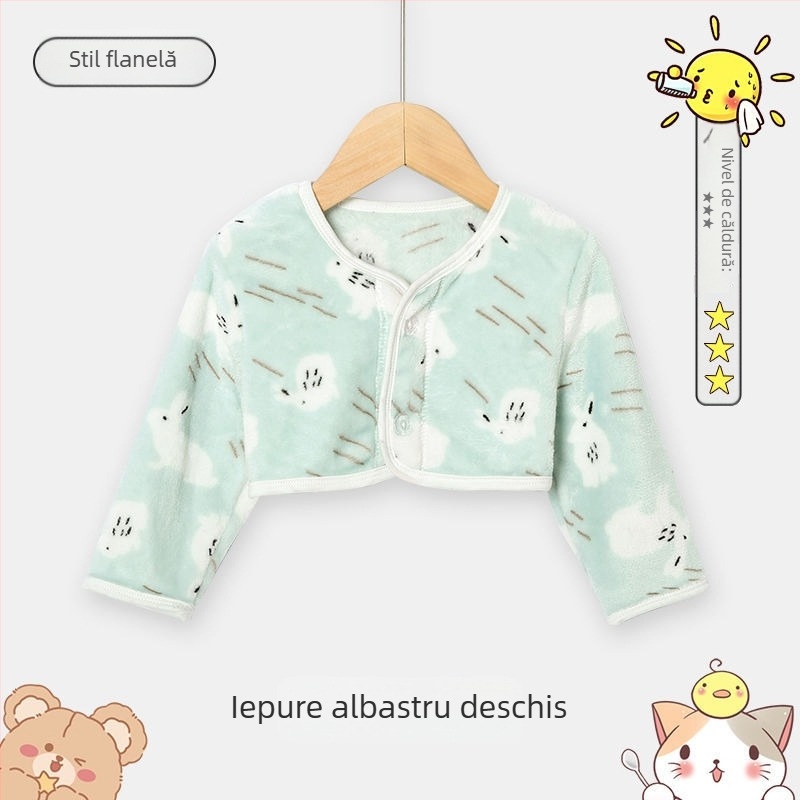 Șal pentru copii cu mâneci lungi, gros pentru toamnă-iarnă, protecție pentru umeri, cald