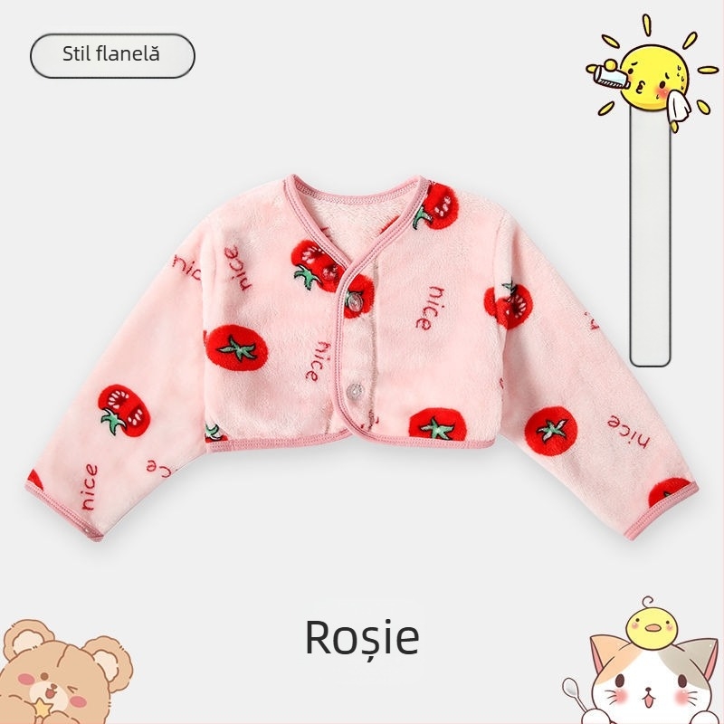 Șal pentru copii cu mâneci lungi, gros pentru toamnă-iarnă, protecție pentru umeri, cald