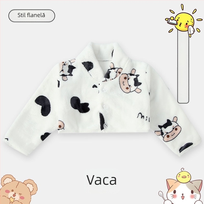 Șal pentru copii cu mâneci lungi, gros pentru toamnă-iarnă, protecție pentru umeri, cald