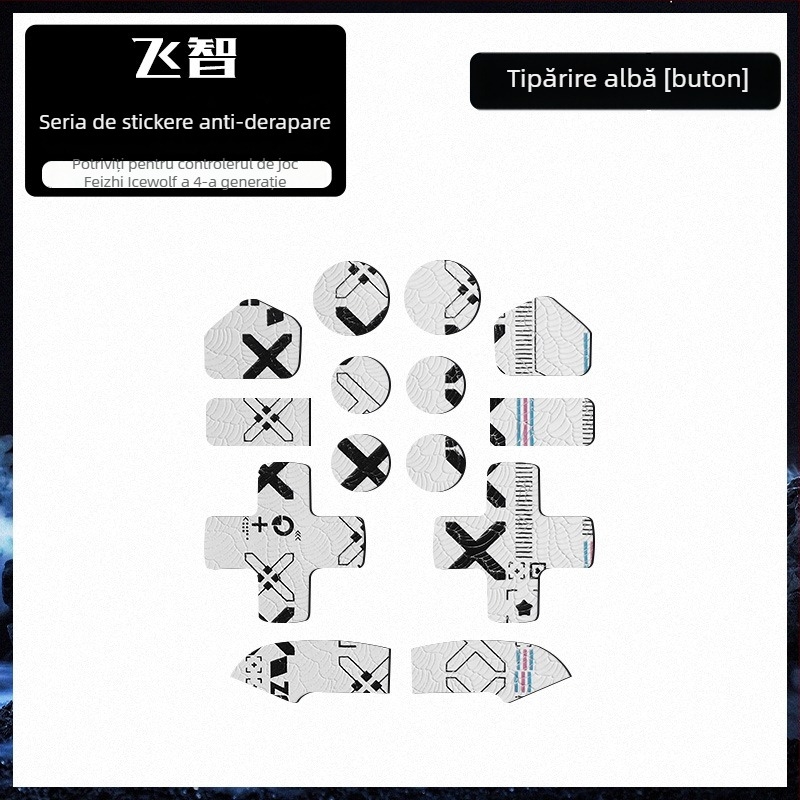 Husă protectoare din piele anti-aderentă pentru mâner Feizhi Ice Wolf 4 – textură în carouri, absorbție a transpirației, rezistență la abraziune