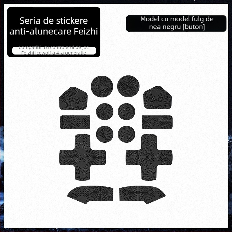 Husă protectoare din piele anti-aderentă pentru mâner Feizhi Ice Wolf 4 – textură în carouri, absorbție a transpirației, rezistență la abraziune