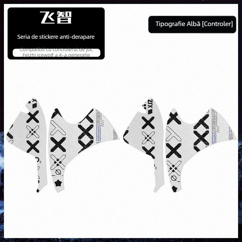 Husă protectoare din piele anti-aderentă pentru mâner Feizhi Ice Wolf 4 – textură în carouri, absorbție a transpirației, rezistență la abraziune