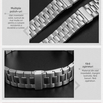 Brățară de ceas din oțel inoxidabil în stil Nautilus, compatibilă cu 5711/1A010, margine convexă, curea cu șurub Grenade Parrot, 304 oțel inoxidabil, Iarna 2023