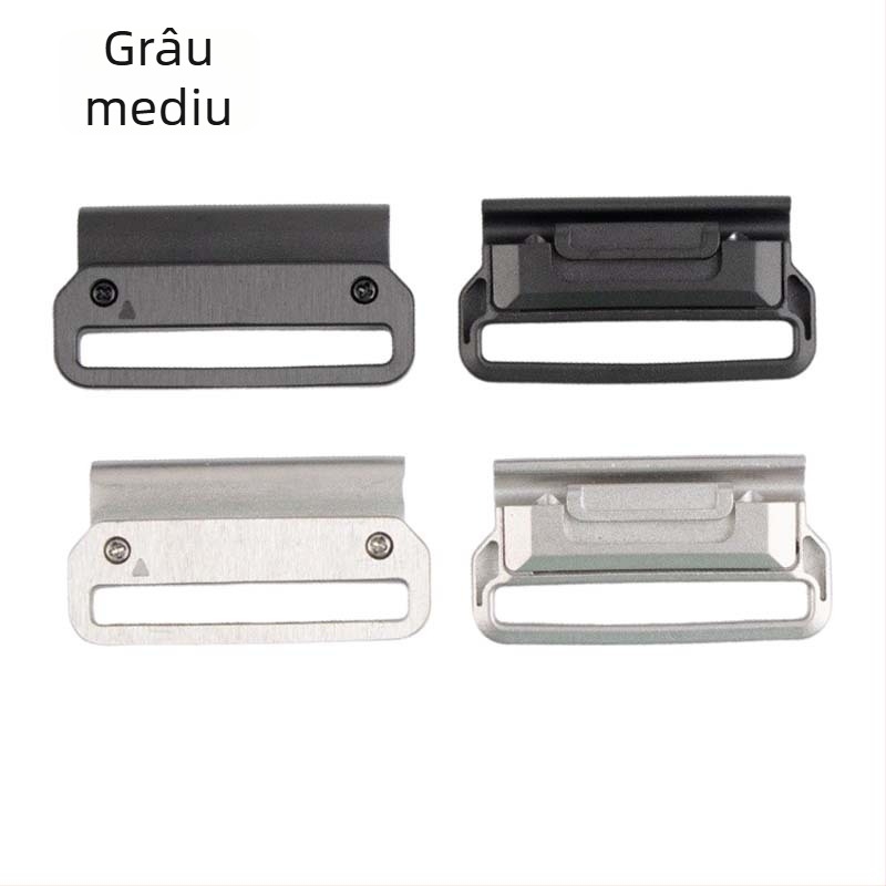 Conector metal pentru curea Garmin Fenix 6X Pro/5X, cap de eliberare rapidă, interfețe 20/22/26 mm, cataramă