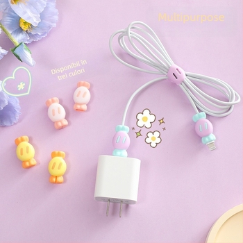 Protecție cablu de încărcare – silicon universal, previne ruperea, design din cauciuc moale