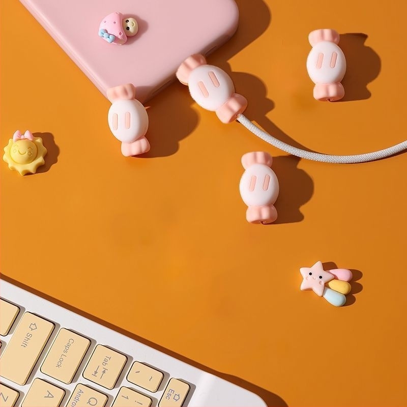 Protecție cablu de încărcare – silicon universal, previne ruperea, design din cauciuc moale