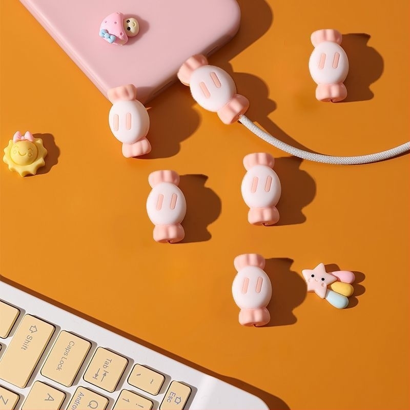 Protecție cablu de încărcare – silicon universal, previne ruperea, design din cauciuc moale