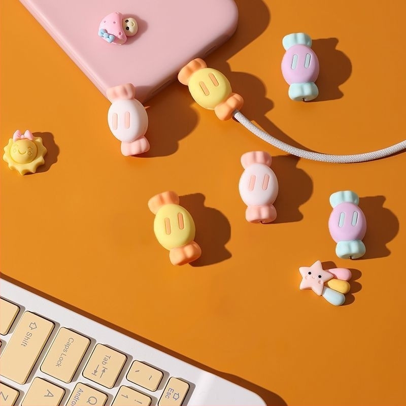 Protecție cablu de încărcare – silicon universal, previne ruperea, design din cauciuc moale