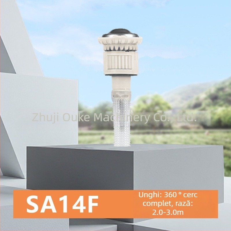 Duză subterană de irigare pentru grădină cu lift telescopic automat — din plastic tehnic, pulverizare stabilă și uniformă, potrivită pentru grădină de casă, producție agricolă și spații verzi publice.