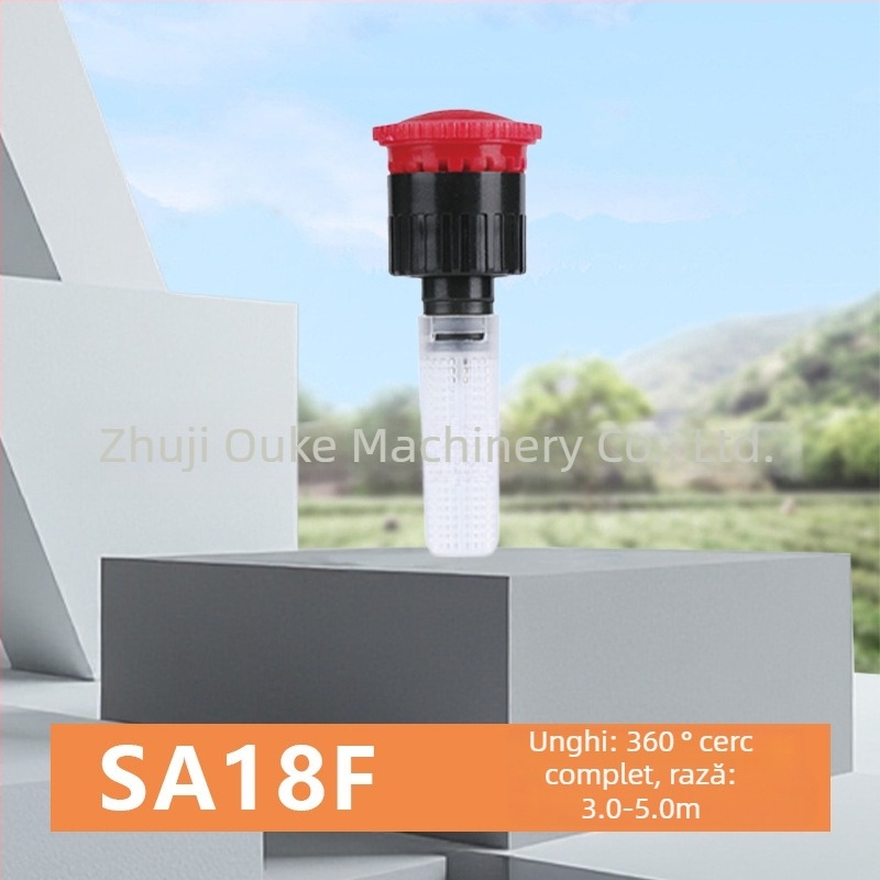 Duză subterană de irigare pentru grădină cu lift telescopic automat — din plastic tehnic, pulverizare stabilă și uniformă, potrivită pentru grădină de casă, producție agricolă și spații verzi publice.