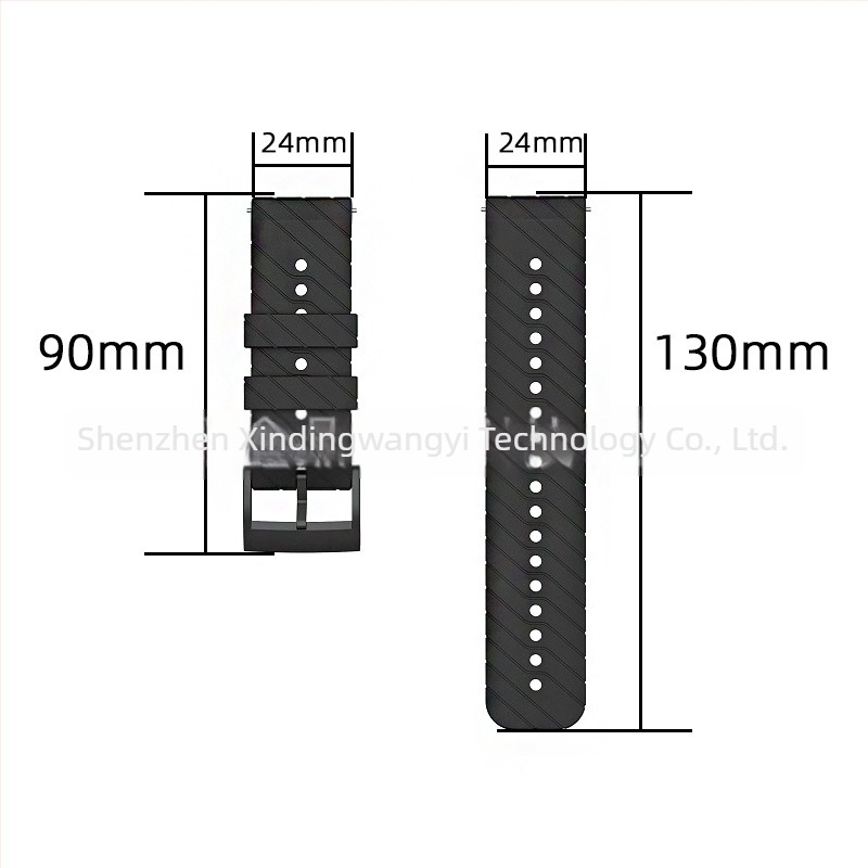 Brățară din silicon pentru Suunto 9, D5 și Suunto 7, lățime 24 mm, cataramă, Twill