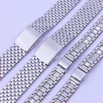 Ceas de mână din oțel inoxidabil, stil Tank, brățară unisex și cataramă pliabilă