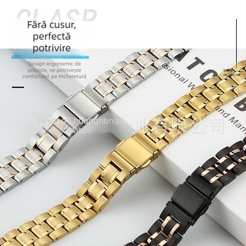 Brățară Apple Watch din oțel inoxidabil, brandul Chuanghongyi, stil simplu, compatibil cu Apple Watch 8/SE