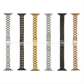 Brățară Apple Watch din oțel inoxidabil, brandul Chuanghongyi, stil simplu, compatibil cu Apple Watch 8/SE