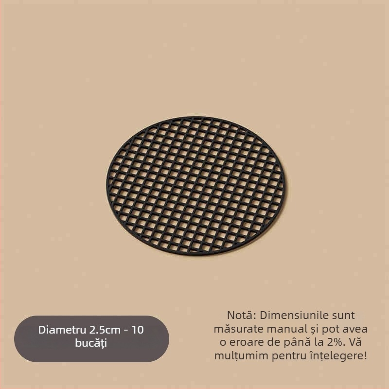 Padă de plasă pentru fundul ghiveciului — set din trei piese, din plastic, pentru grădinărit