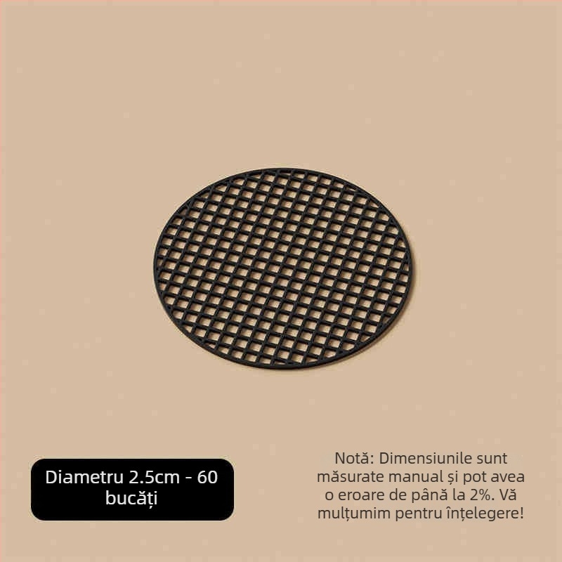 Padă de plasă pentru fundul ghiveciului — set din trei piese, din plastic, pentru grădinărit