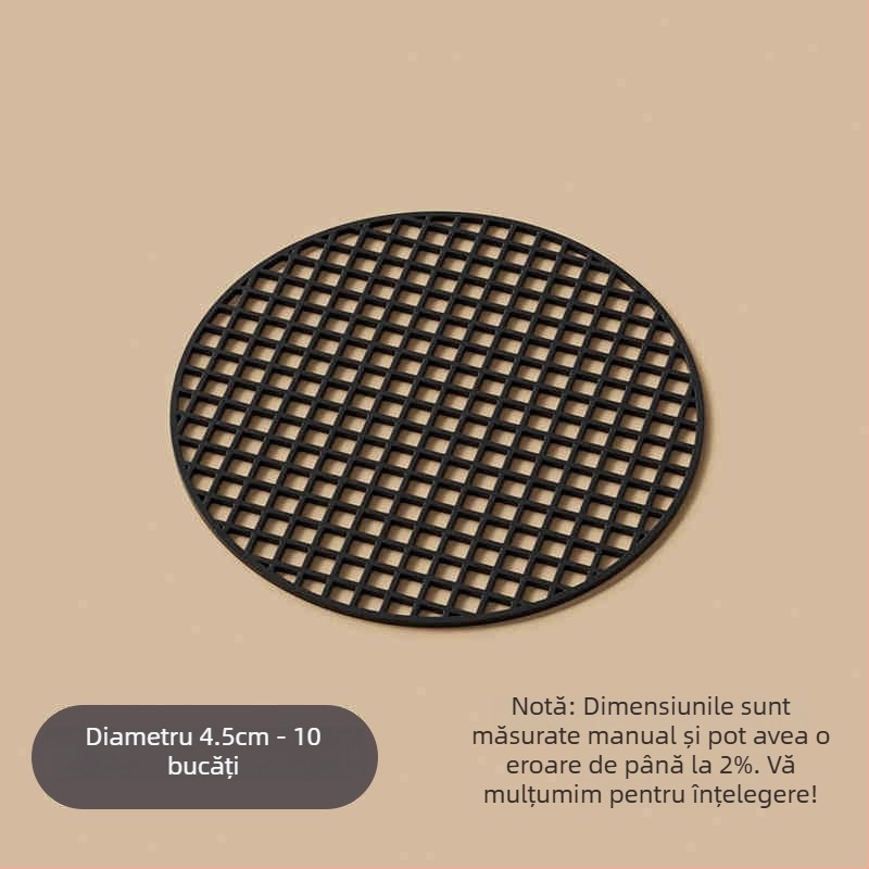 Padă de plasă pentru fundul ghiveciului — set din trei piese, din plastic, pentru grădinărit