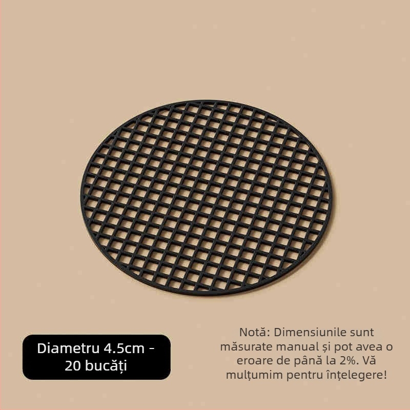 Padă de plasă pentru fundul ghiveciului — set din trei piese, din plastic, pentru grădinărit