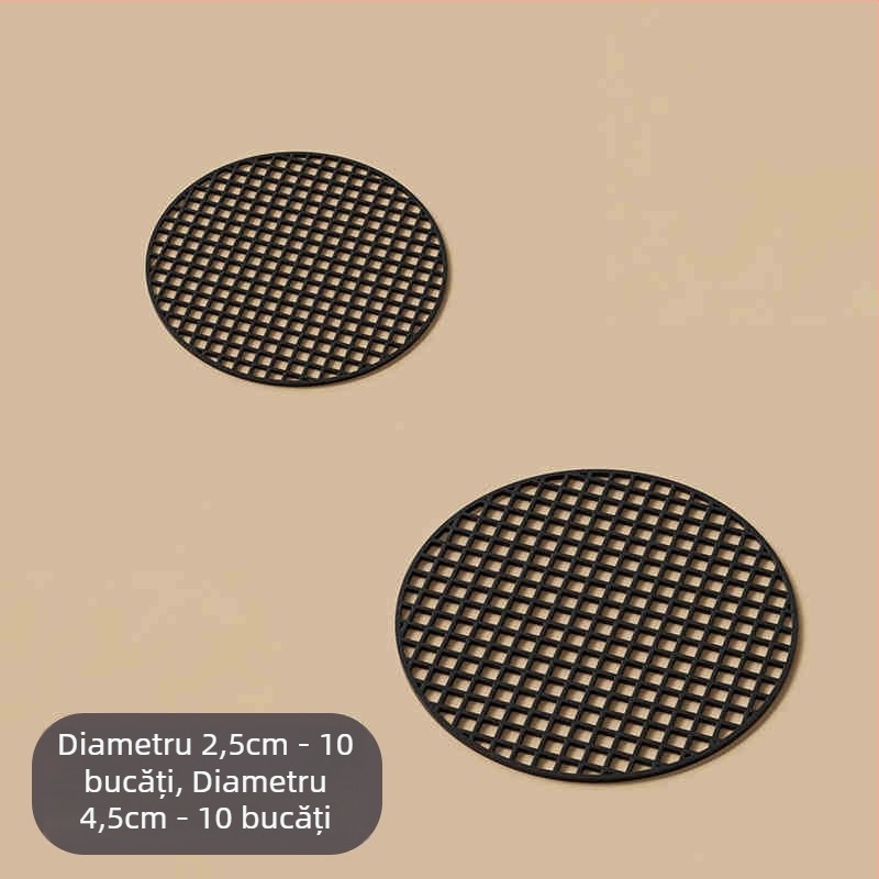 Padă de plasă pentru fundul ghiveciului — set din trei piese, din plastic, pentru grădinărit