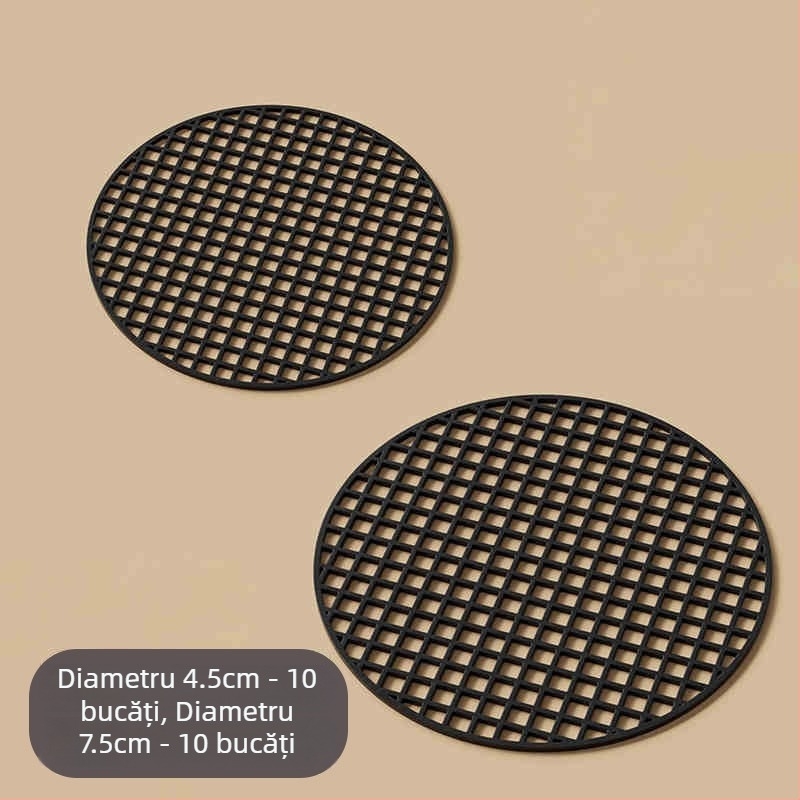 Padă de plasă pentru fundul ghiveciului — set din trei piese, din plastic, pentru grădinărit