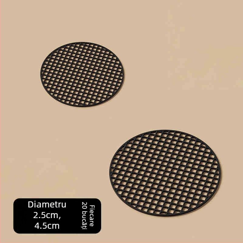 Padă de plasă pentru fundul ghiveciului — set din trei piese, din plastic, pentru grădinărit