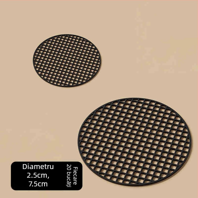 Padă de plasă pentru fundul ghiveciului — set din trei piese, din plastic, pentru grădinărit