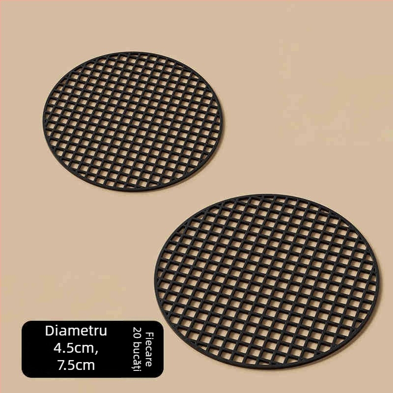 Padă de plasă pentru fundul ghiveciului — set din trei piese, din plastic, pentru grădinărit