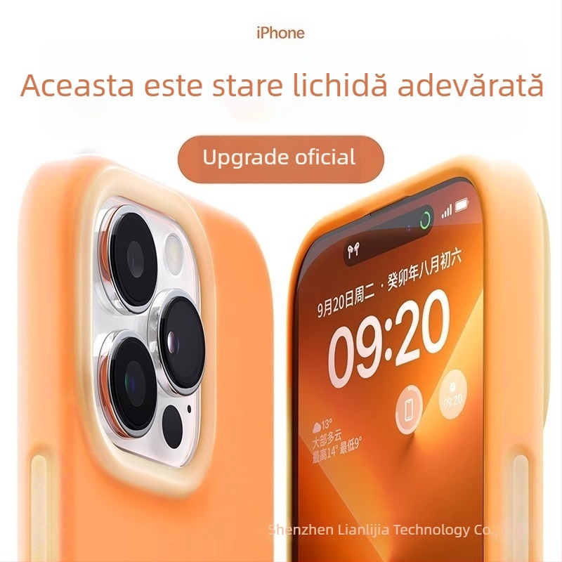 Carcasă protectoare din silicon lichid pentru Apple iPhone — design minimalist, rezistent la uzură, anti-cădere, anti-amprente, personalizabil