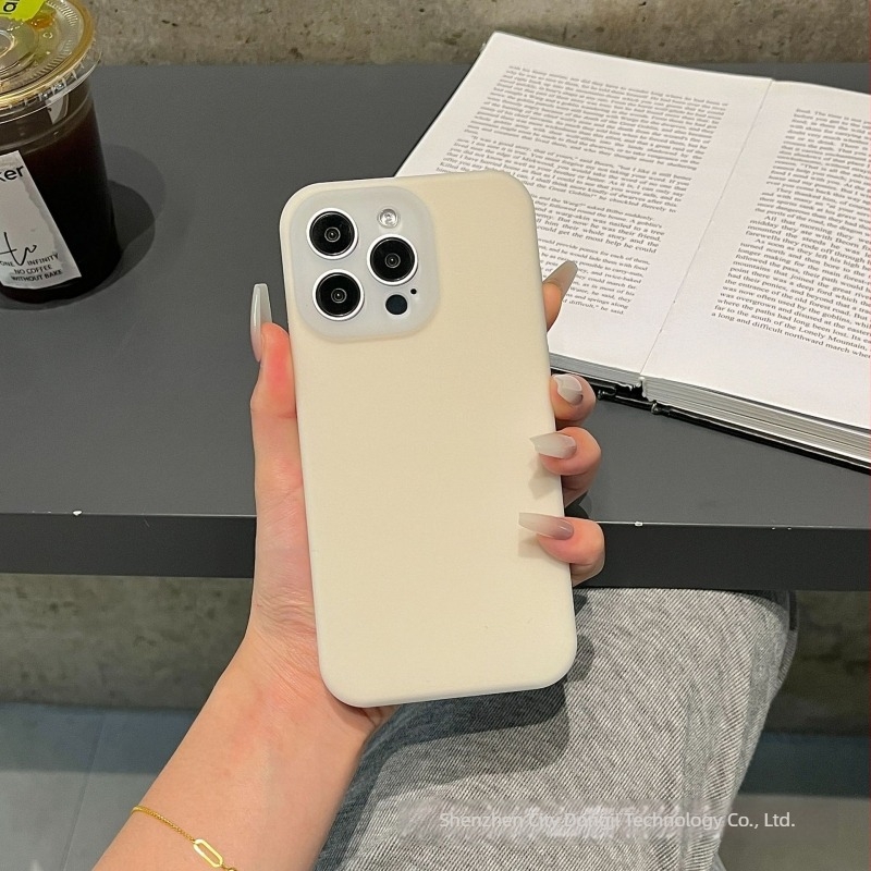 Carcasă protectoare din silicon lichid pentru Apple iPhone — design minimalist, rezistent la uzură, anti-cădere, anti-amprente, personalizabil